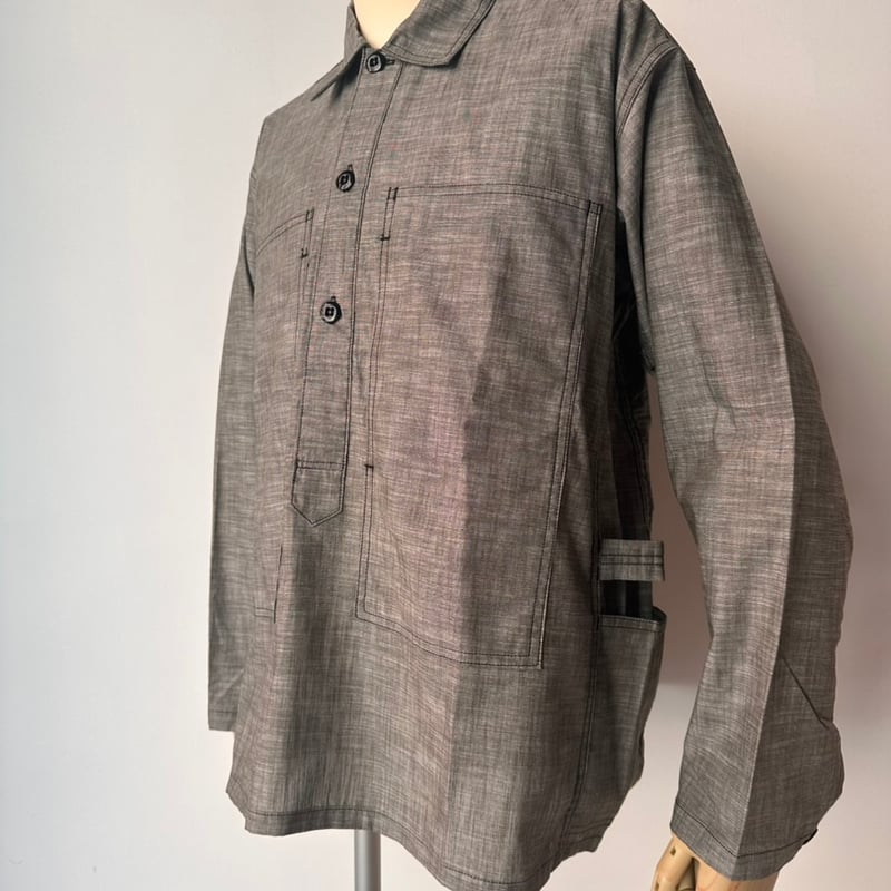 SASSAFRAS ササフラス GARDENER HALF SASSAFRAS(ササフラス) GARDENER HALF 1/2 -5oz chambray- SF