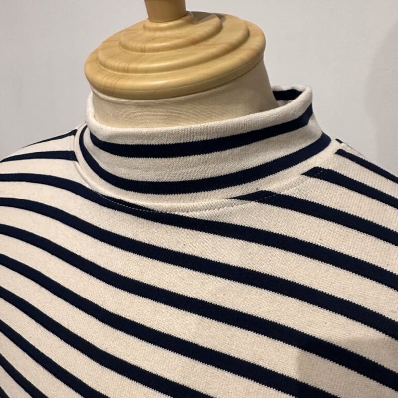 SAINT JAMES モックネックウェッソン( ECRU/MARINE) | weaver