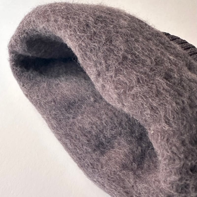 YETINA / BEANIE-LARGE (INK BLACK) | weaver