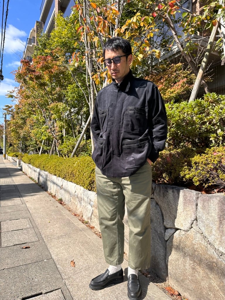 SASSAFRAS / OVERGROWN FATIGUE JACKET(BLACK) | w