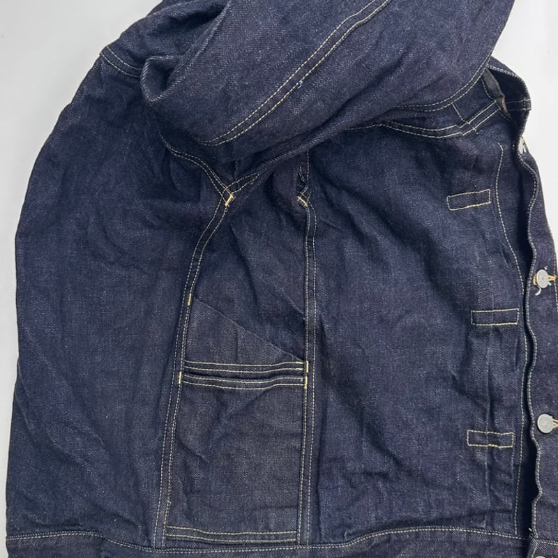 SASSAFRAS GジャンGardner Jacket 14oz Denim Sassafras Gardener Jacket 14oz Denim Indigo