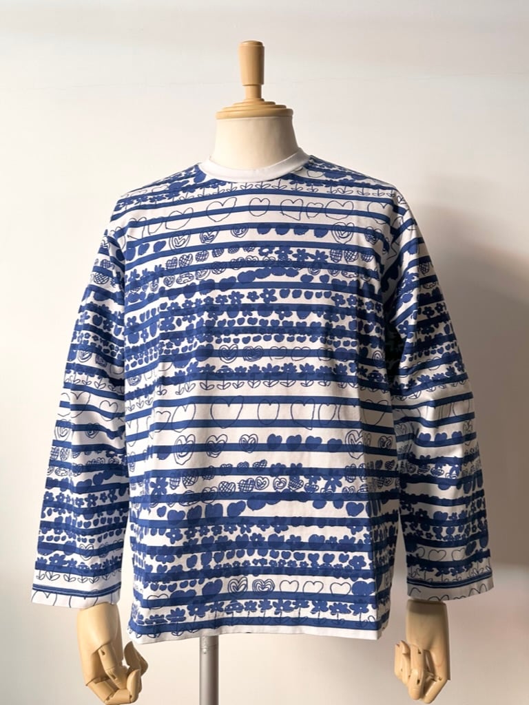 BRU NA BOINNE / ルーラブーラボーダーT(ブルー) | weaver