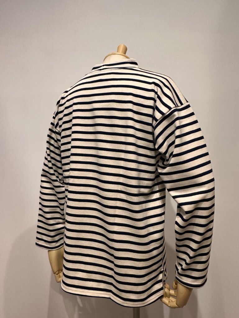SAINT JAMES モックネックウェッソン( ECRU/MARINE) | weaver
