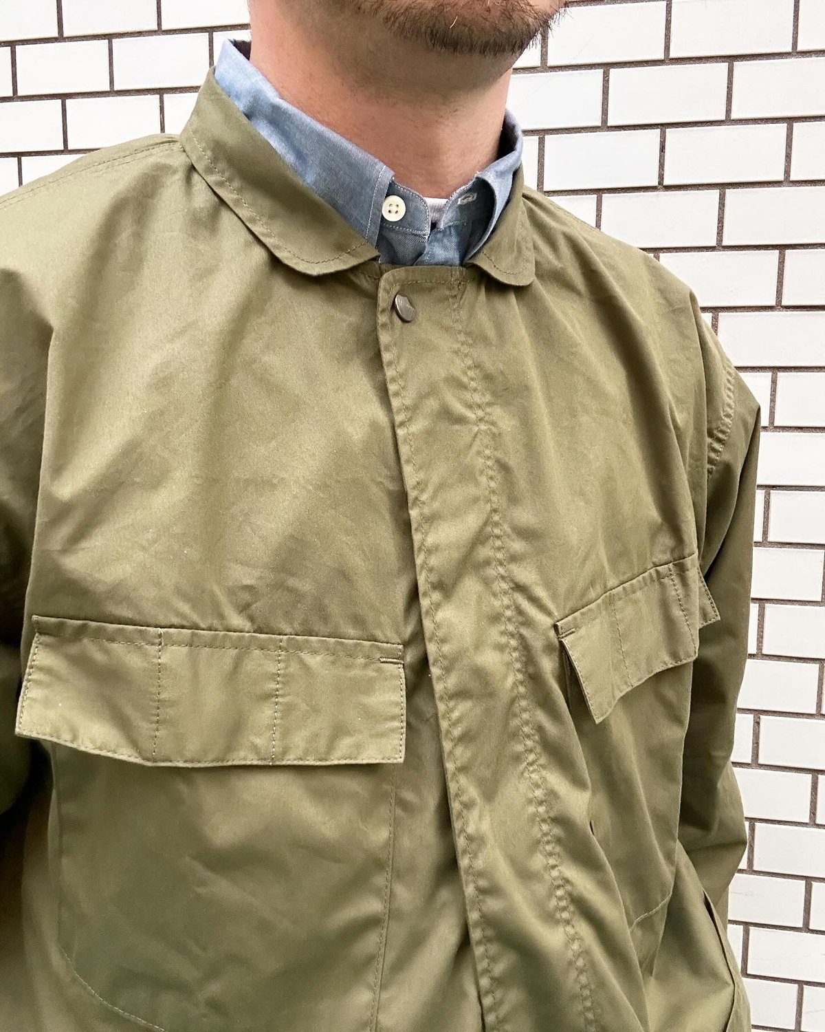 SASSAFRAS / DIGS CREW PROTECTIVE JACKET (OLIVE) SASSAFRAS / DIGS CREW PROTECTIVE JACKET (OLIVE)
