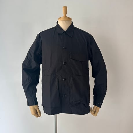 【美品】ササフラス　ベースボールシャツ　ウール×ナイロン　S グレー　日本製 美品】ササフラス ベースボールシャツ ウール×ナイロン S グレー