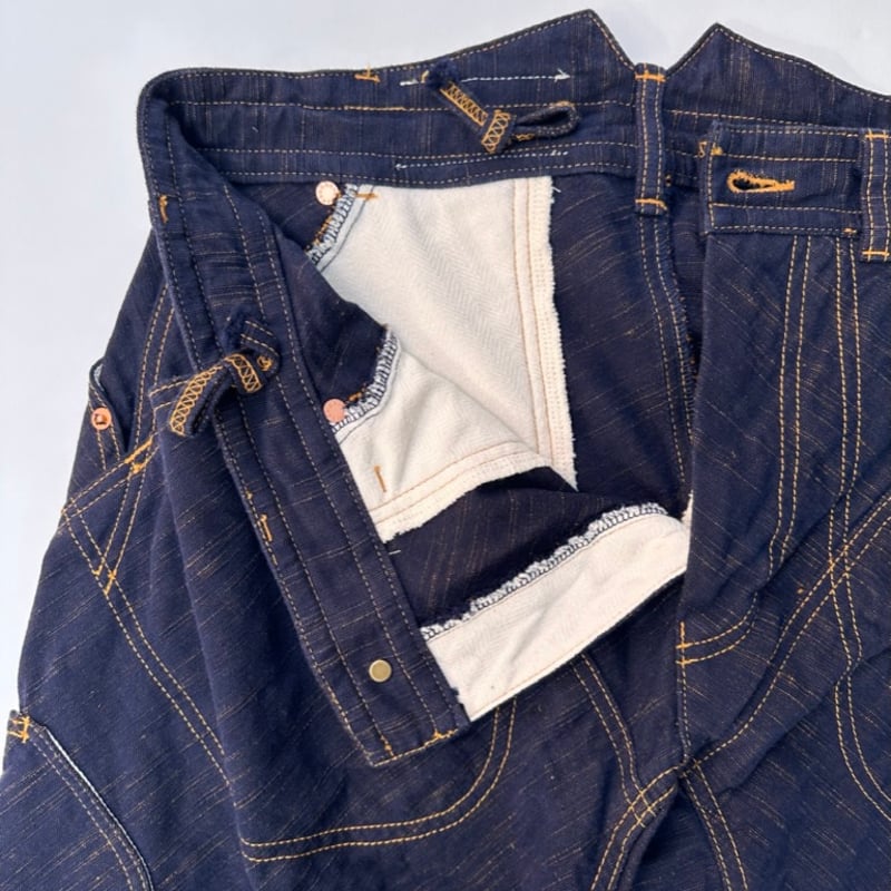 久留米絣研究舎 / Departure Pants (NAVY) | weaver