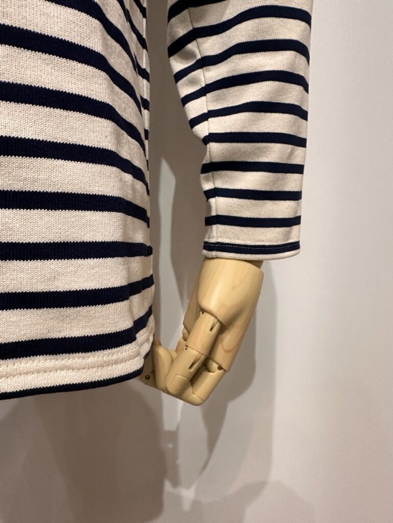 SAINT JAMES モックネックウェッソン( ECRU/MARINE) | weaver