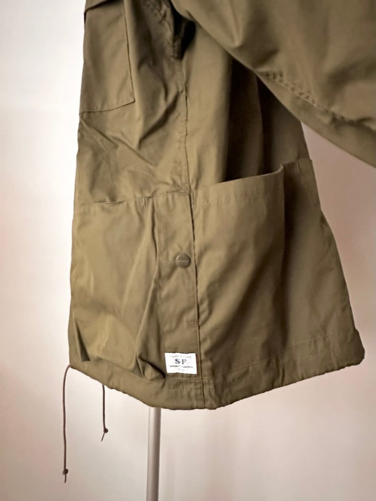 SASSAFRAS / DIGS CREW PROTECTIVE JACKET (OLIVE) SASSAFRAS / DIGS CREW PROTECTIVE JACKET (OLIVE)