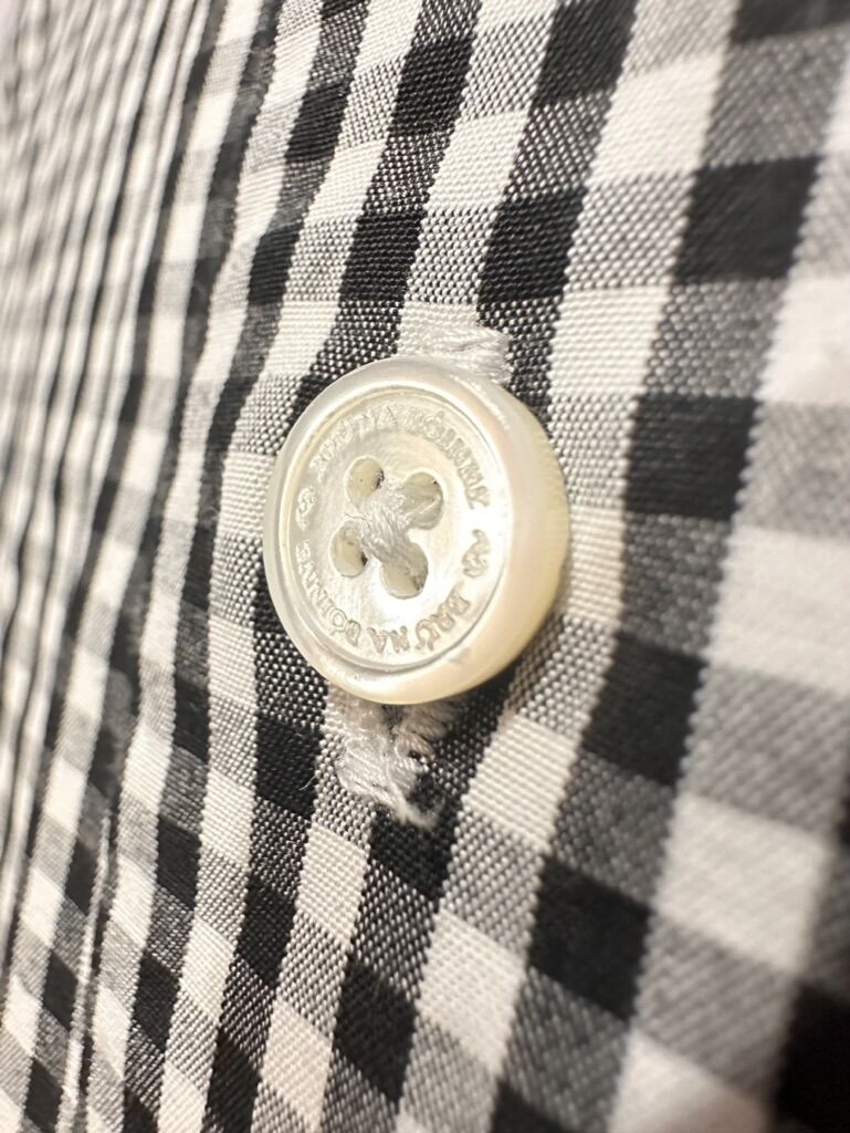 BRUNABOINNE タケトラスタンドシャツ/長袖シャツ/2/コットン/NVY BRU