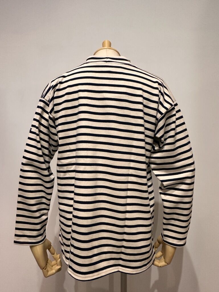 SAINT JAMES モックネックウェッソン( ECRU/MARINE) | weaver