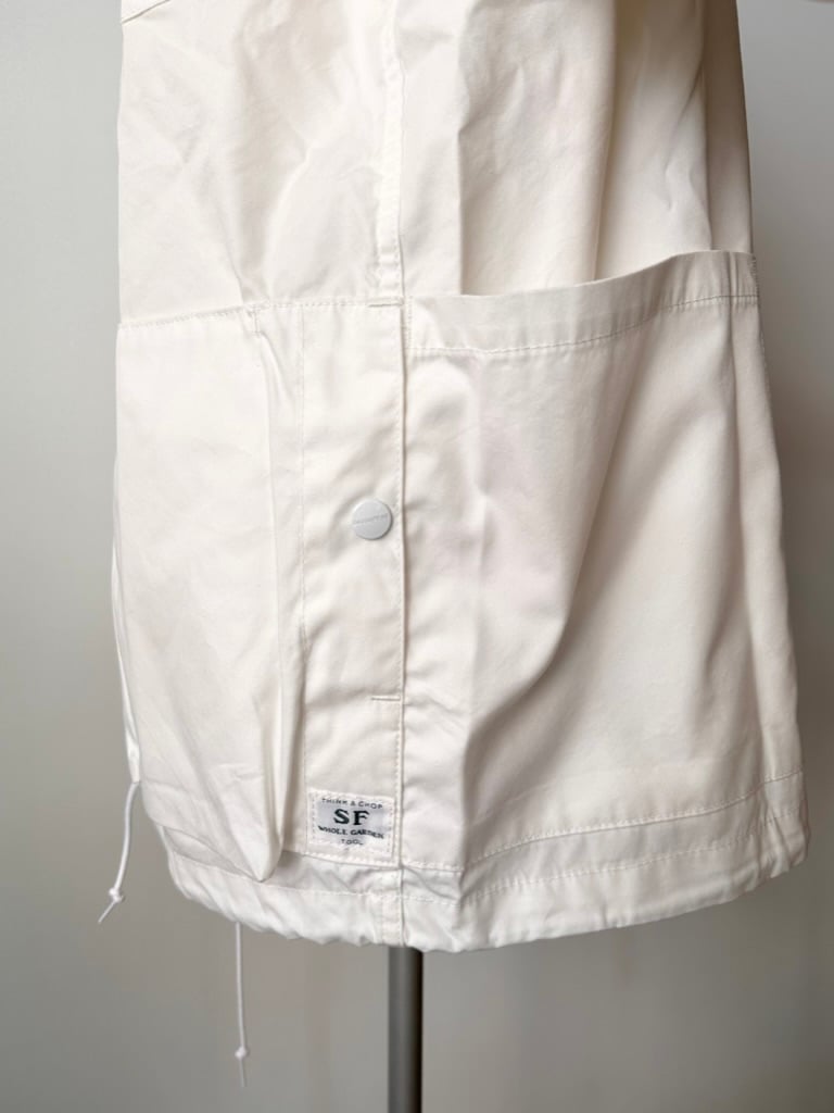 SASSAFRAS / DIGS CREW PROTECTIVE JACKET (WHITE)