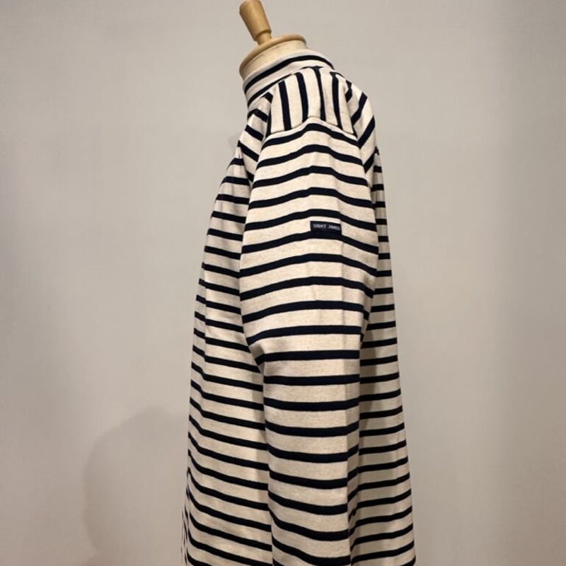SAINT JAMES モックネックウェッソン( ECRU/MARINE) | weaver SAINT JAMES モックネックウェッソン( ECRU/MARINE) | weaver