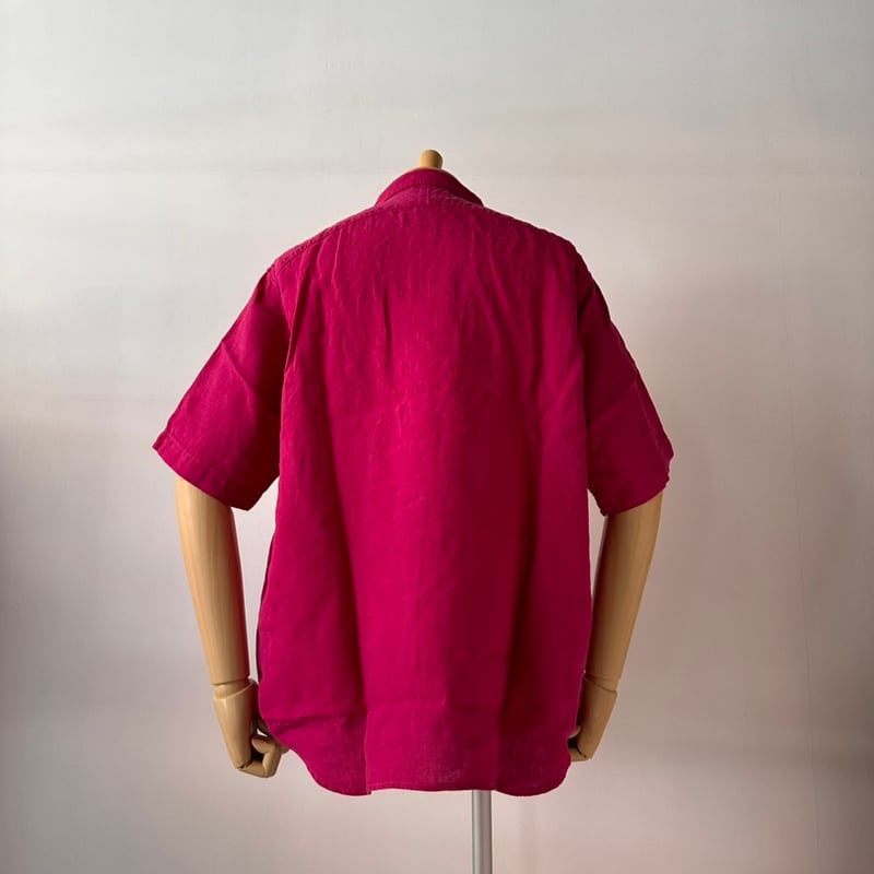 BRU NA BOINNE / グランパリネンシャツ (PINK) | weaver