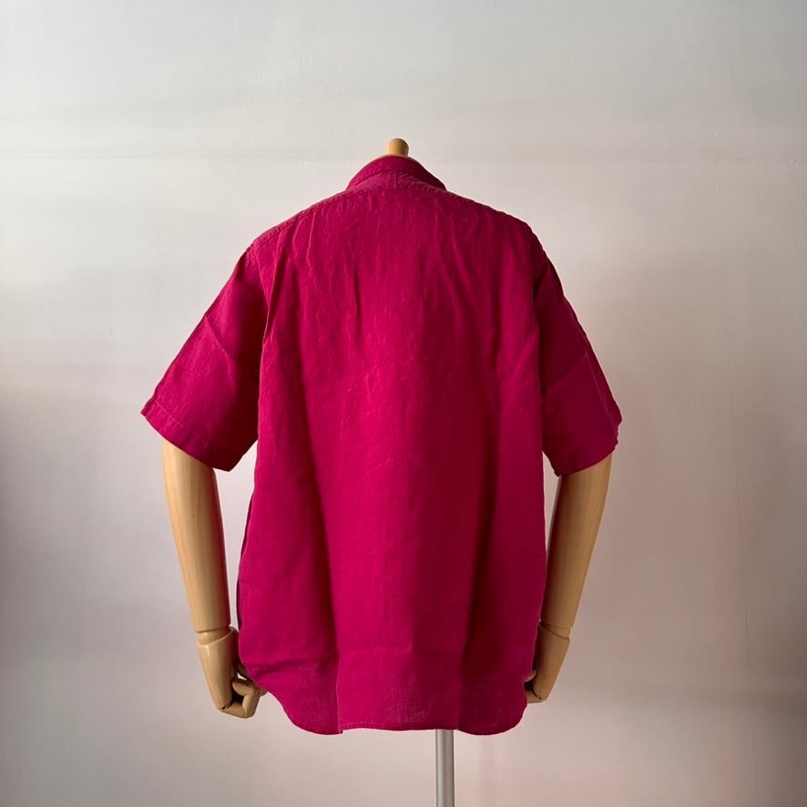 BRU NA BOINNE / グランパリネンシャツ (PINK) | weaver