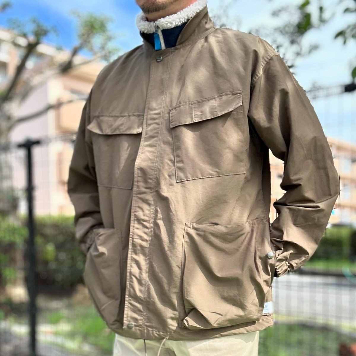 SASSAFRAS / DIGS CREW PROTECTIVE JACKET (OLIVE)