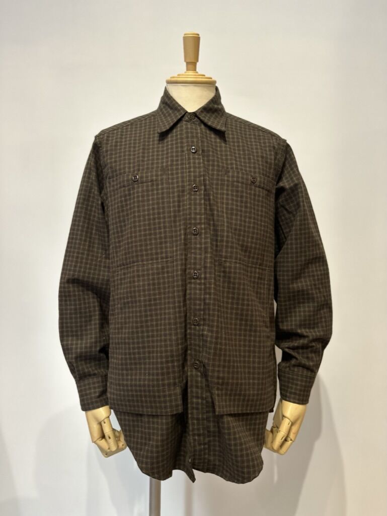 SASSAFRAS Feel Sun Half シャツジャケット SASSAFRAS[ササフラス] Feel Sun Half - C/W Herringbone
