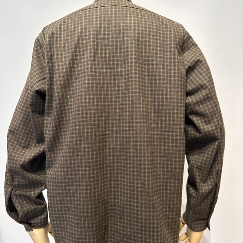 SASSAFRAS Feel Sun Half シャツジャケット SASSAFRAS Feel Sun Half Wool Like Tropical Black Stripe