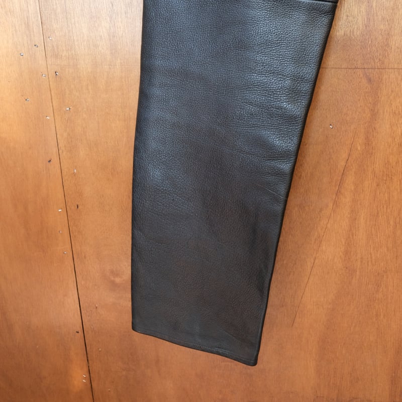 美品 DKNY 90s 本革 レザーパンツ ブラック W30 90s DKNY レザーパンツ | halt used clothing