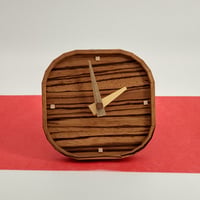 ひきまげclock ゼブラウッド