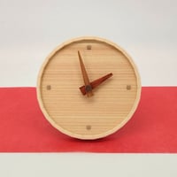 シンプルclock ひのき30
