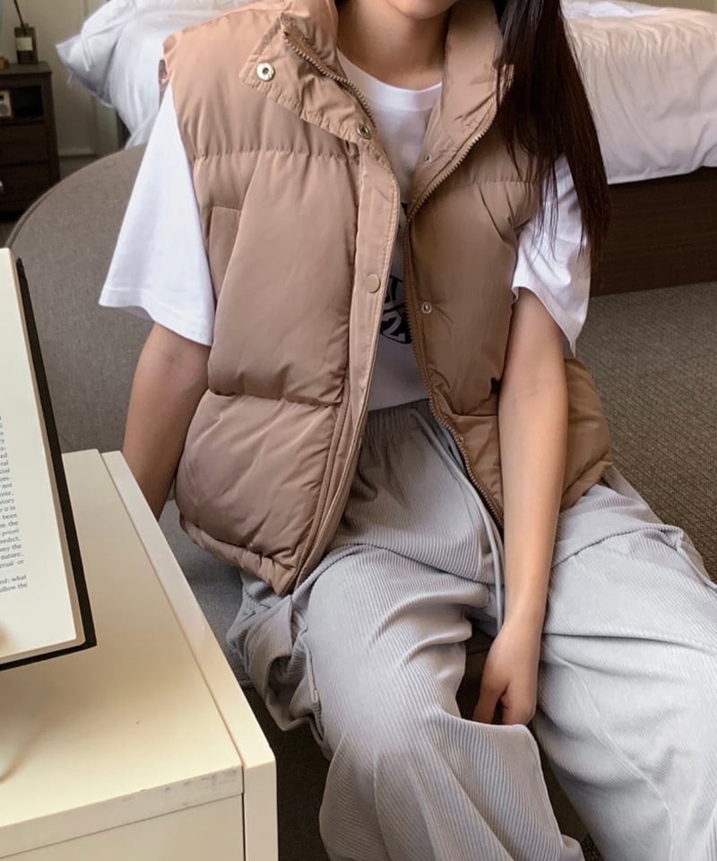 クロップ丈ダウンベスト | moreschön's STORE クロップ丈ダウンベスト | moreschön's STORE