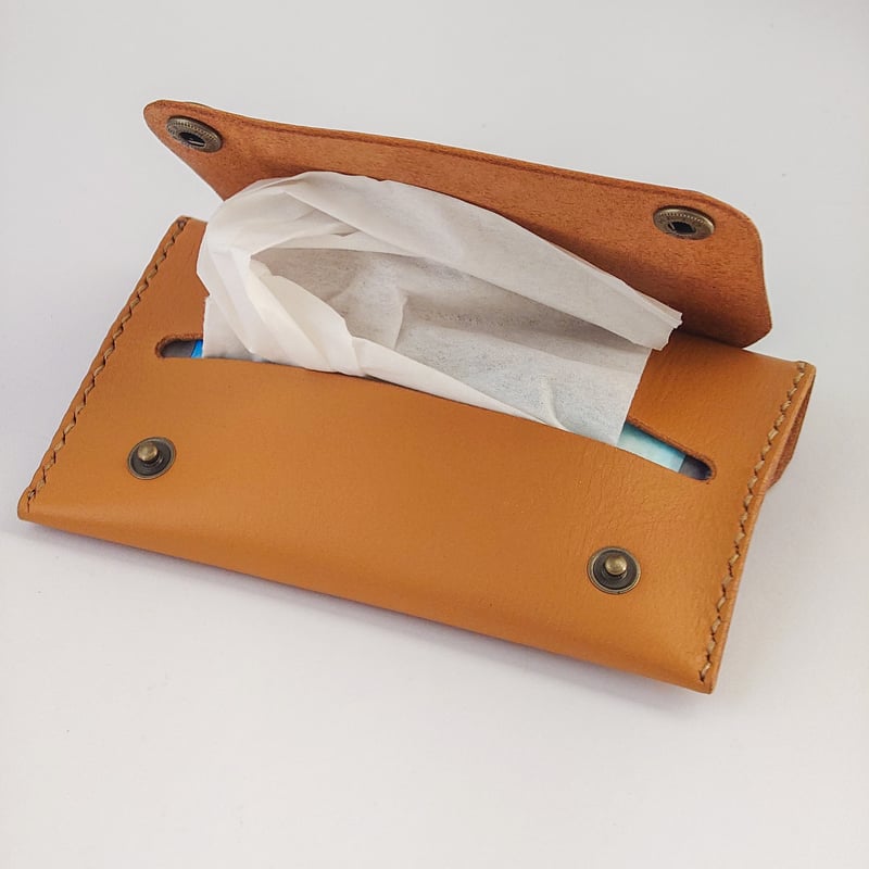 ポケットティッシュカバー | 革の