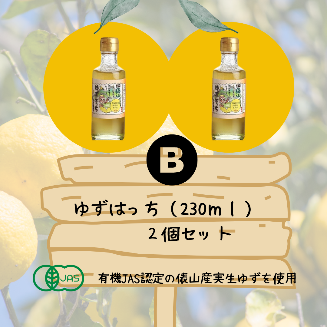 B、ゆずはっち（230ml）2個セット | ひとときSHOP
