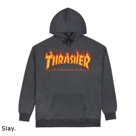 THRASHER / Flame Hoodie プルオーバーフーディ