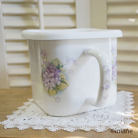 イマン imane ダイアナローズ ホーロー 味噌ポット イマンダイアナ