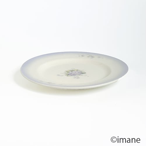 アビランド ❶BBプレート(スミレ柄)❷プレート(スミレ柄)❸ケーキサーバー アビランド ❶BBプレート(スミレ柄)➁プレート(スミレ柄)➂ケーキ