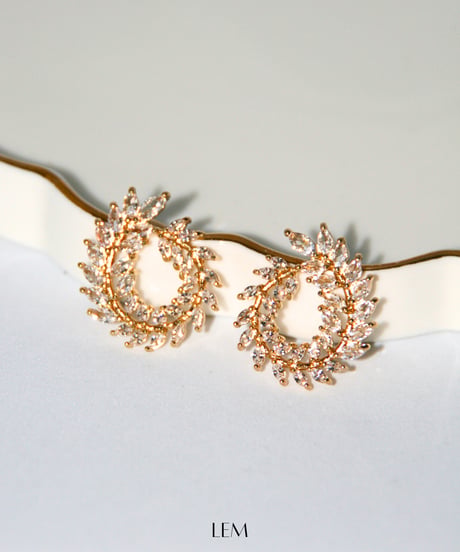 Zirconia Leafピアス