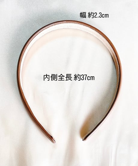 【Headband】マットレザーカチューシャ
