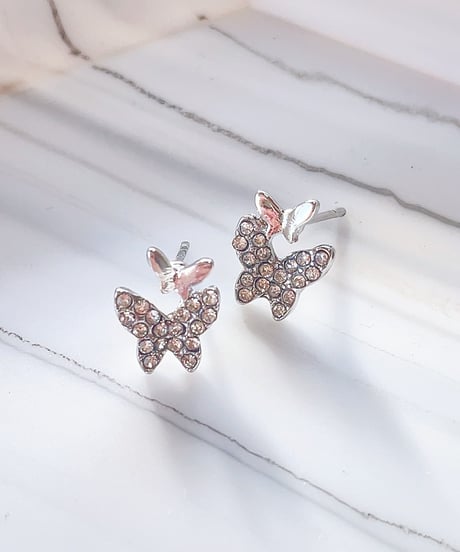 Twin Butterflyピアス/イヤリング