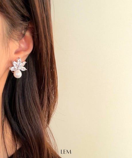 Crystal Dropピアス/イヤリング