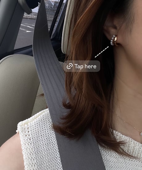 Line Pearlピアス/イヤリング