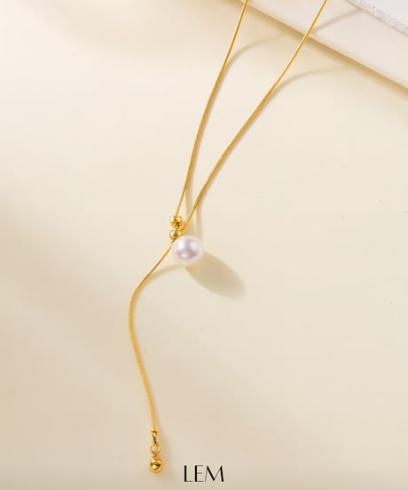 Éclat Pearl Yネックレス
