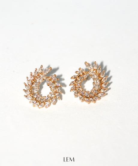 Zirconia Leafピアス