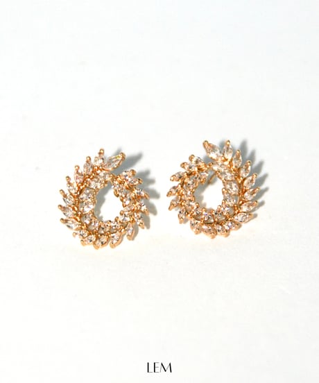 Zirconia Leafピアス