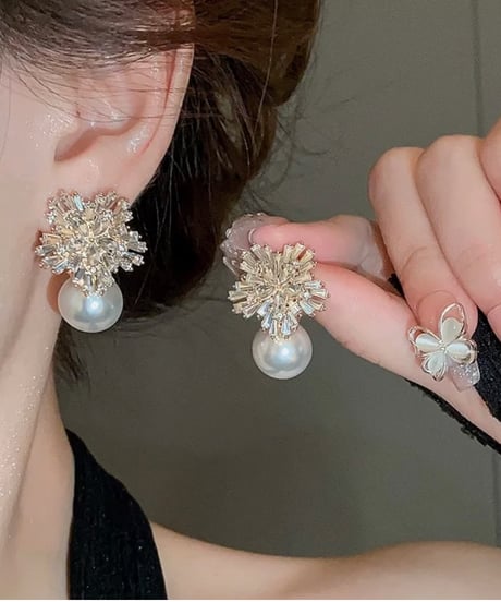 Zirconia Pearlピアス