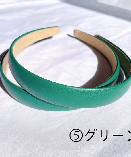 【Headband】マットレザーカチューシャ
