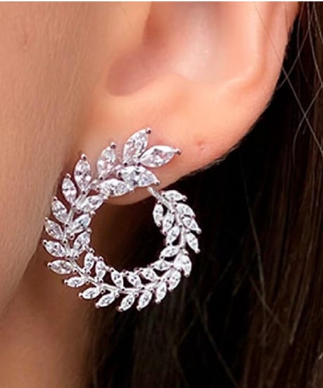 Zirconia Leafピアス