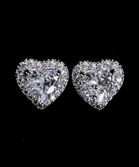 Zirconia Heartピアス/イヤリング