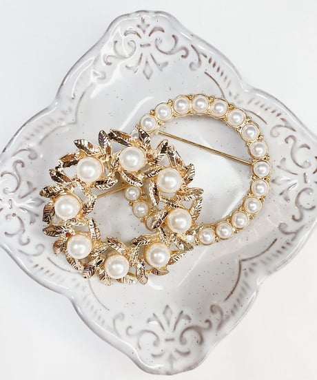 【Brooch】パールリング