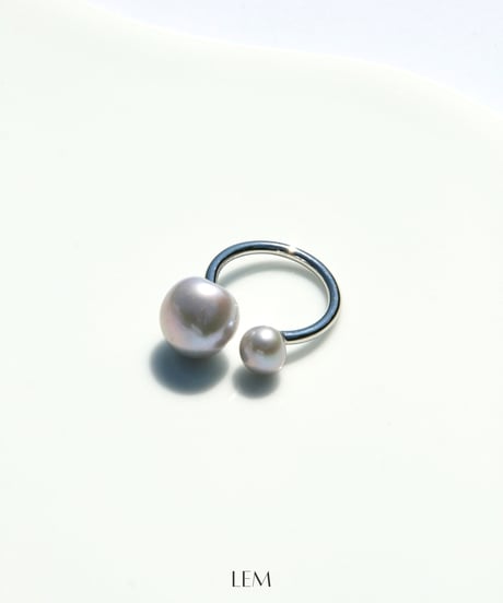 【淡水パール】Silver Pearlリング