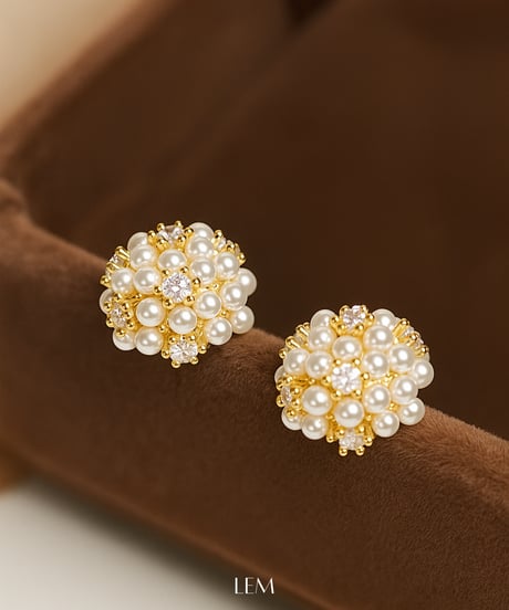 Dome Pearlピアス/イヤリング