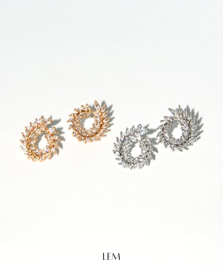Zirconia Leafピアス