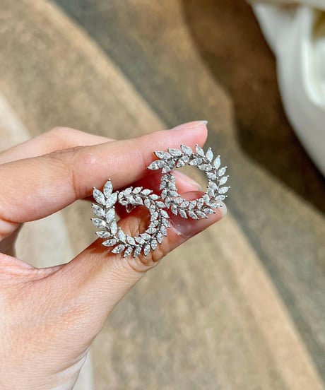 Zirconia Leafピアス