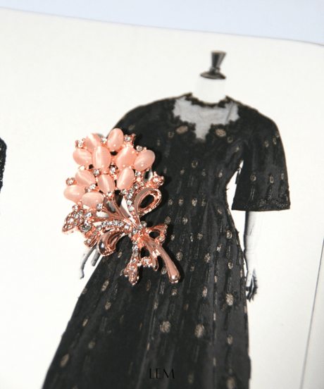 Pink Bouquetブローチ