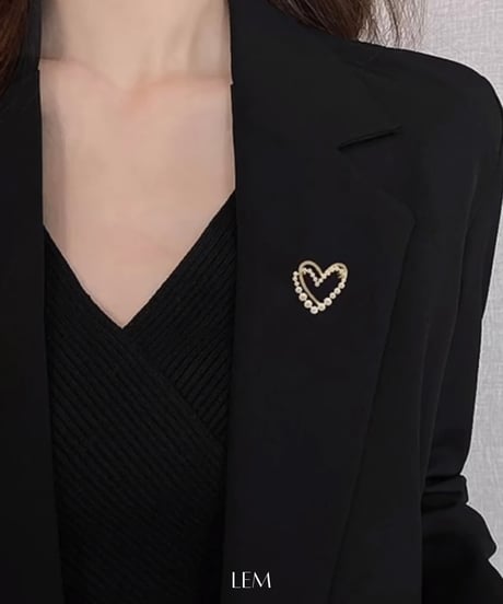 Heart Lineブローチ