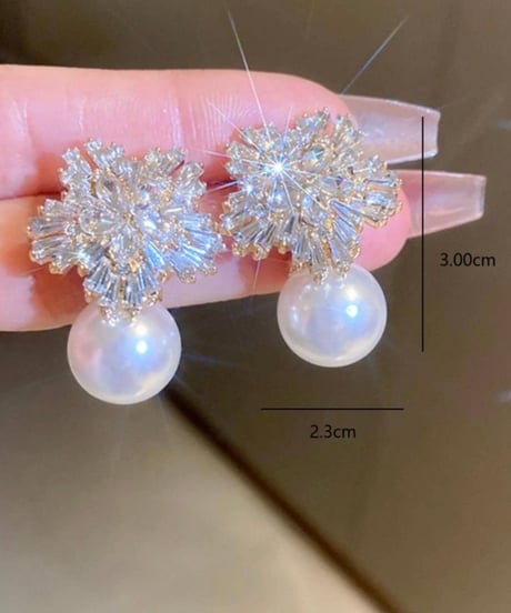 Zirconia Pearlピアス